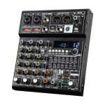 ช่องเสียบไมค์ 2 XLR Combo Inputs บนมิกเซอร์ E4